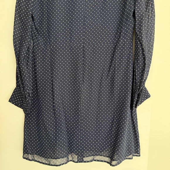 Reformation Edalene navy polka dot dress size 12 - Picture 9 of 11